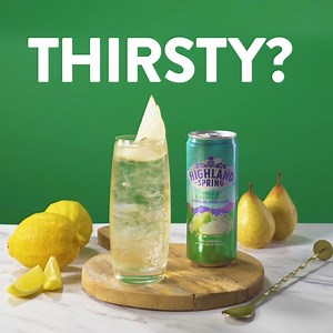Highland Spring Pear & Elderflower Sparkling Fruit Flavoured Water. A taste bud tantalising blend of fruity sweetness and floral zing. Packed with natural fruit flavour, no added sugar and under 35 calories per can. #beyournaturalself | Highland Spring