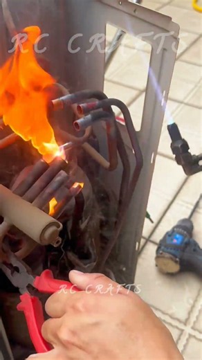 HVAC Copper Pipe Brazing and Compressor Repair Techniques ❄️