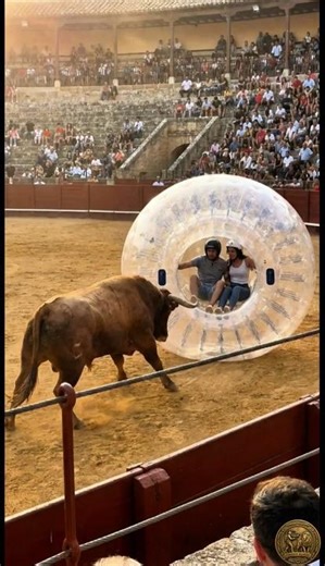 Insane Bull vs KNOCKERBALL! 😂 #shorts