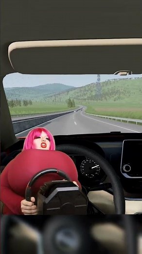 VALORIE DRIVES A SUPERCAR.. #funny #gaming #twitch #meme #shorts #beamngdrive #cars #racing #satire