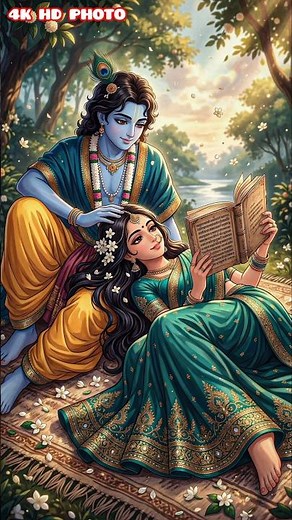 Radha Krishna Love 4K Video 💕 | Ultra HD Wallpaper | Spiritual Bliss#RadhaKrishna #4KWallpaper #yt