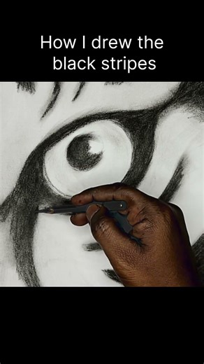 The SECRET to Realistic Tiger Stripes 🐯✍️ #shorts #art