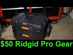 $50 Ridgid Pro Gear 2.0 /2 Drawer Box with Rolling Handle
