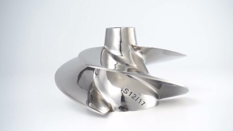 Jet Ski Impeller Fit Seadoo SK-CD-12/17 Spark ACE 900 Spark ACE 900 HO Spark TRIXX 3-Blade Polished 140MM Diameter