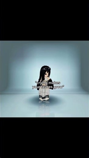 crying makes your lashes grow...🥀 #roblox #shorts