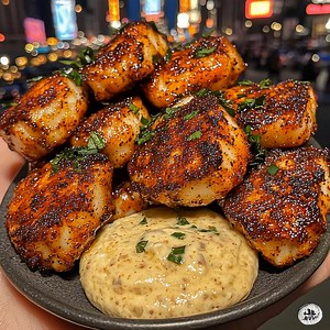 39K views · 174 reactions | Spicy Cajun Cod Bites with Cooling Garlic Dip (Full recipe in ) | Lora Chef | Facebook