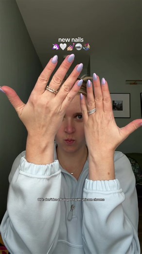 NEW NAILS // OPI: don’t be a Budapest with unicorn chrome for my Miami work trip next week. 🦄🪩🧜🏼‍♀️💅🏼🫧 PS If my hair looks greasy it’s because it is. I got a facial and scalp massage before my nail appointment. Maintenance day #januarynails #nailinspo #opinails @Chao Nail Bar