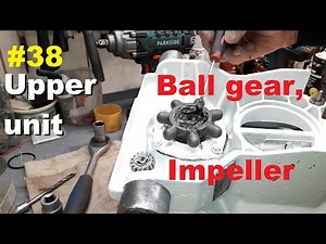 Part 38. OMC 235 repair. Upper gearbox of the sterndrive. Ball gear and water pump
