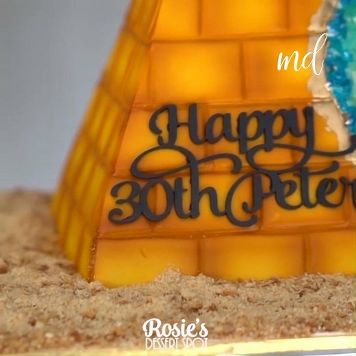 58K views · 511 reactions | How to make the coolest pyramide cake ever! | MetDaan Cakes | Facebook