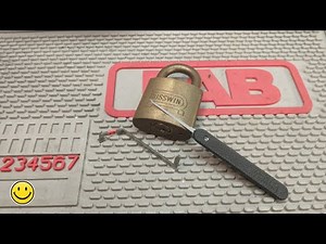 Vintage Russwin 5-Pin All-Brass Padlock Picked