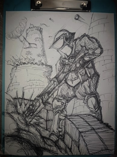 traditional pen speed drawing. about 30 minutes sped up to one minute.