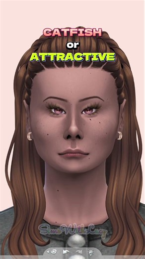 One more time: CATFISH or ATTRACTIVE? The Sims 4 #sims4 #shorts