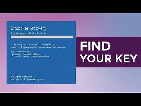 How to find your BitLocker Recovery Key
