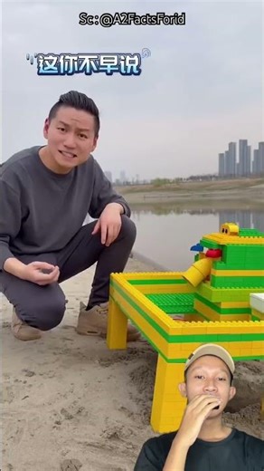 MY LITTLE BROTHER HAS A TOY THAT CAN GET OUT OF THE WATER BY ITSELF 😱 #shorts #feedshorts #remix