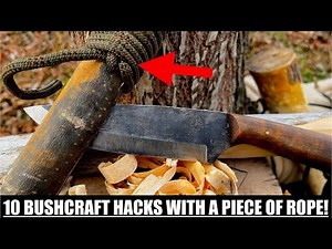 10 Bushcraft Hacks with a Piece of Rope in Your Pocket!