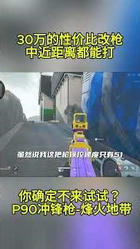 【三角洲行动】30万的性价比改枪，中近距离都能打，你确定不来试试？ P90冲锋枪-烽火地带 #三角洲行动 #deltaforce #deltaforcegame #三角洲行動