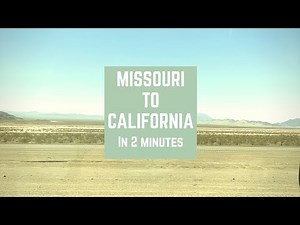 Missouri to California, cross country in less than 3 minutes