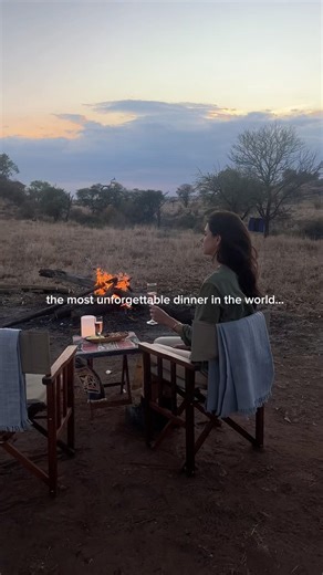 The most incredible dinner in the world…the serengeti!