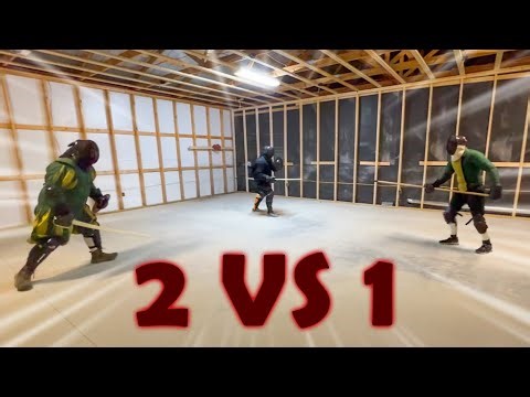 Two Sabers vs. Long Spear | HEMA Sparring