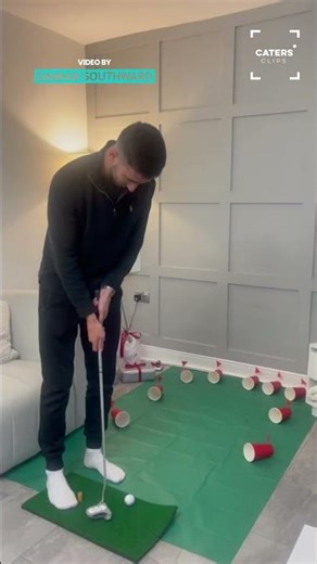 Indoor Putting Green At Christmas