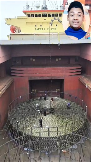V. Singh on Instagram: "The Video displays the large-scale loading of a submarine communications cable into a ship's hold. These cables are the backbone of the global internet and telecommunications, carrying over 99% of international data traffic. The cables are laid on the seabed between land-based stations to transmit data across oceans and seas using optical fiber technology. . . . . . . . #submarine #telecommunications #communication #technology #globalInternet"