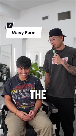 Wavy perm w/ low taper 🙂 #wavyperm #toronto #koreanperm #hairtransformation #torontobarber #torontoperm #hairconsultation