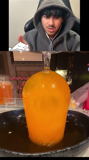 'orange juice' that's actually candle wax. #FunnyMoments