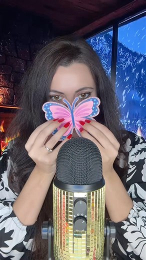 ASMR Butterfly Wings Sounds 🦋 Soft Flutters on Microphone