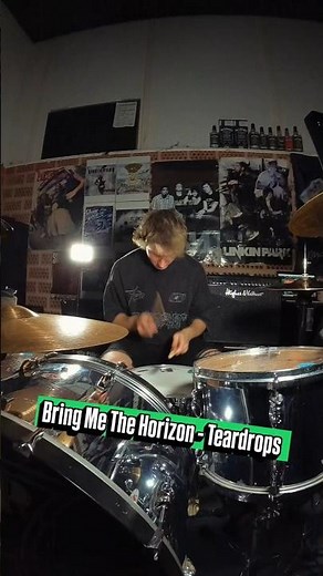 Bring Me The Horizon - Teardrops drum cover 🥁🥁 #artist #drumcover #me
