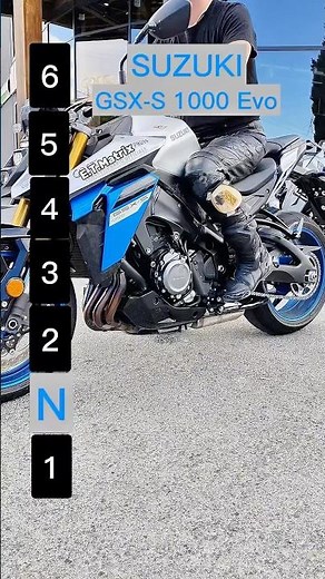 Maximum speed for each gear on a Suzuki GSX-S 1000 Evo
