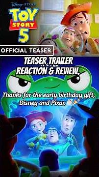 TOY STORY 5 TEASER TRAILER REACTION & REVIEW! #ToyStory5 #ToyStory #Woody #BuzzLightyear #Jessie