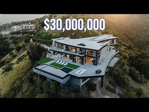 Touring a $30,000,000 Modern Home in Los Angeles With Spectacular Views! | Home For Sale