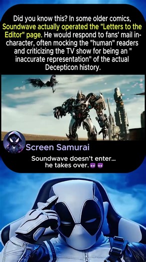 Transformers Soundwave shocking facts