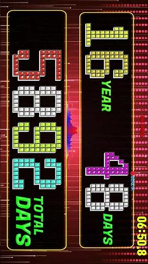 10000 days countdown timer alarm🔔short