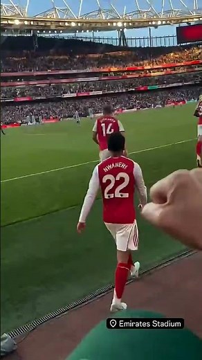 Close up of Gabriel Martinelli celebrating his EPIC goal against Man City… 🇧🇷