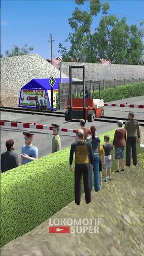Train PLH Hits Forklift #train #trainsimulatorgame #traingame #automobile