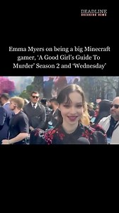 ‘A Minecraft Movie’ star #EmmaMyers admits to being a Minecraft video game-player since she was ten years old and talks ‘A Good Girl’s Guide To Murder’ season 2 and ‘Wednesday’. | Deadline Hollywood