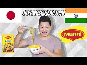 Japanese Try Indian Noodles "Maggi" | Japanese Reaction