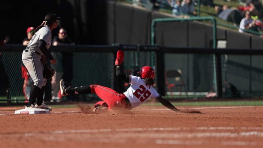 'That'll do it': Nebraska softball sweeps Omaha with run-rule victory Sunday