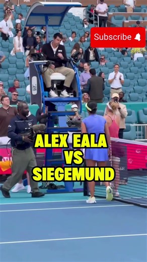 Alex Eala against Siegemund SHOCK TENNIS MATCH 😱 #alexeala #wta #tennisshorts #miamiopen #usopen