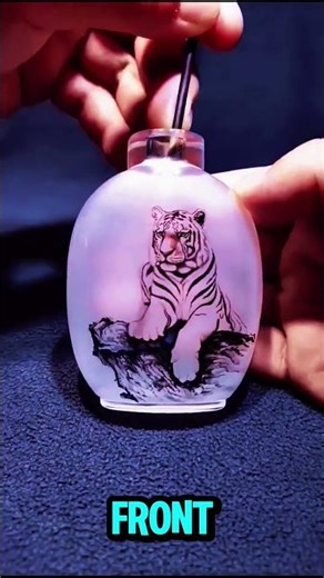 He Creates Perfect Painting Inside Bottles