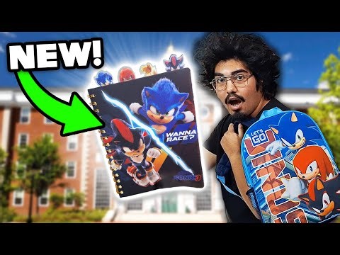 Sonic Merch Hunt! - Back To School Sonic Shopping! (Backpacks, Notebooks, & More!)