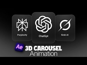 Carousel Animation in After Effects | Rotating 3D Carousel Animation in After Effects