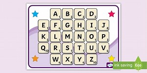 The English Alphabet Poster