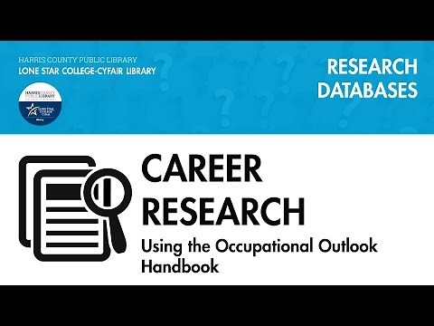 Career Research: Using the Occupational Outlook Handbook
