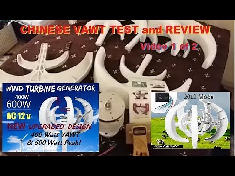 New Chinese VAWT Lantern Wind Turbine generator vid 1 of 2 - 400/600Watt UPDATES BELOW VIDEO