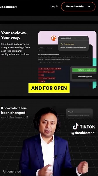 Most AI tools write code. Code Rabbit writes clean, secure, production-ready code. This tool thinks like a senior engineer—and it’s FREE. If you’re building apps with AI and skipping Code Rabbit… you’re risking your entire stack. #CodeRabbit #AItools #CleanCode #AICoding #DevTools #Cybersecurity #CodeReview #AppDev #OpenSource #TechTok #AIDev