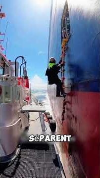 La porte la plus dangereuse d'un bateau 😳#pourtoi #viral #bateau #ocean #incroyable