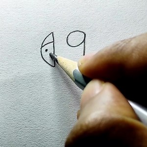 Drawing using number 19 💪💪 | All About Art