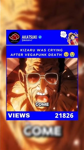 kizaru crying after vegapunk death 🥹 #onepiece #kizaru #akainu #egghead